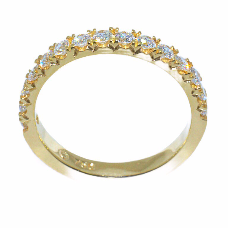 18k Yellow Diamond Set Ladies Wedding Band | Shadwicks Fine Jewellery